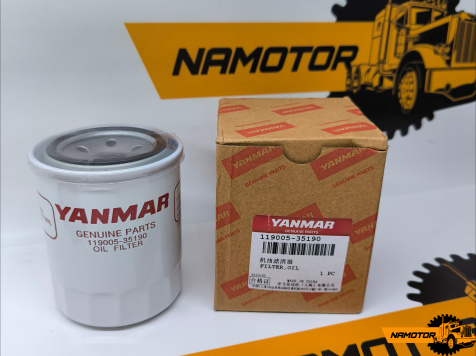 Фильтр масляный 4TNV98. 4TNV98T. 119005-35170. 119005-35190. YANMAR ORIGINAL