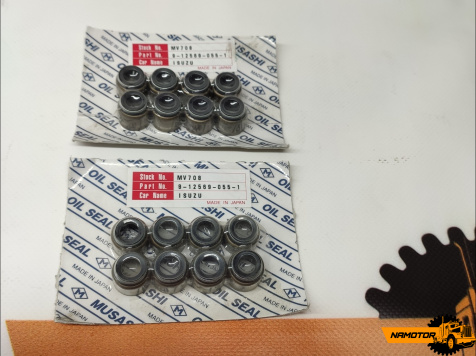 Маслосъемные колпачки 6SA1. 8PD1. 10PD1. 9-12569-055-1. MV708 1-12569-016-0 1-12569-016-1 1-12569-019-1 1-12569-009-0 1-12569-017-0 (24)  (MUSASHI)