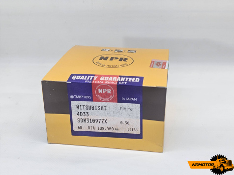 Кольца поршневые 4D33. (0.5) SDM31-097ZZ, 20099, 20021, 33923, ME996378, ME999871. 