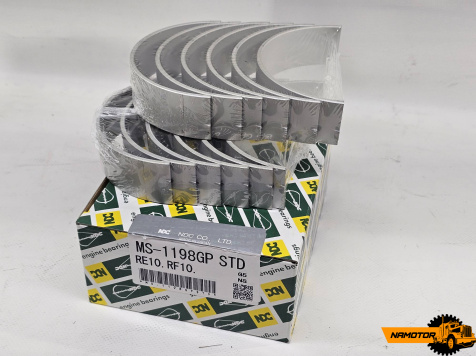 Вкладыши коренные RE10. RF10. RD10. M090H1, MS-1198GP, 12213-97026, 12213-97104, 12213-97069 (SIZE STD) (NDC)