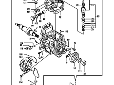 Насос тнвд в сборе 101-362. 729685-51340. 729685-51310. Yanmar TK486V