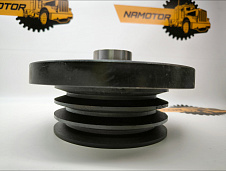 Шкив коленвала 6BG1 HITACHI 1-12371-248-0. 1-12371-211-0. 1-12371-240-0. (под 3 ремня). Общая высота 108мм. размер конуса 50-на 40мм. 60мм под сальник