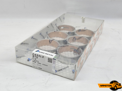 Вкладыши распредвала ISUZU 6BB1, 6BD1, 6BG1, 6BF1. C433L2-STD, C433W1-STD. 9-11611-048-0, 9-11613-035-0, 9-11691-048-0, 9-11693-035-0. DAIDO META