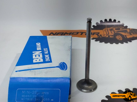 Клапан впускной 4D56. 4D55. IMB-0320/MIN-26. MD050100/ MD050552  40-8-136.5  4D55  BEN Japan