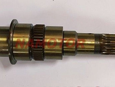 Вторичный вал КПП MMC CANTER FE659 4D34 MMC CANTER FE659 4D35 ME605675; ME611734 z1=20 зубьев, z2=42 зуба, z3=40 зубьев, z4=20 зубьев, L=457.4mm 