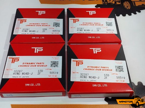 Кольца поршневые N04C, W04D SDH20-099ZZ 32287. 13011-78060. 13011-78180/13011-3950/13011-E0110/S1304-E­­0060.  (2.5x2.0x4.0) Japan TP 