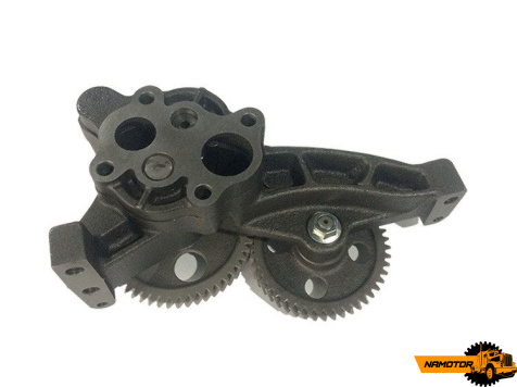 Насос масляный MMC 6D22, 6D20. L220-0014M, ME054056  6D22 (прямозубая шестерня), 6D20 (кран TADANO). TBK
