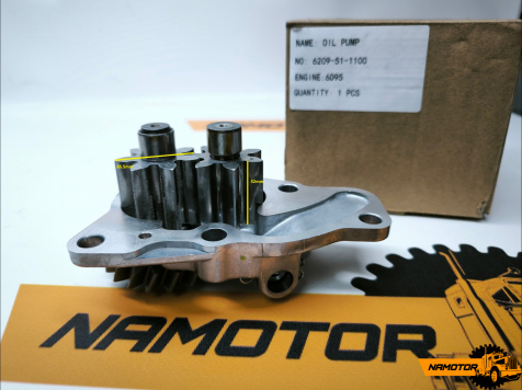 Масляный насос Komatsu 6D95 / S6D95L / 4D95 / S4D95 (21T-32мм)  6209-51-1100