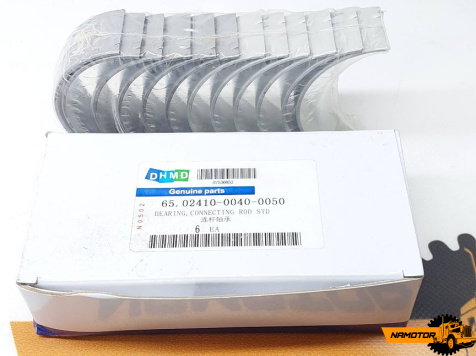 Вкладыши шатунные DOOSAN DL06 65.02410-0040/ 65.02410-0050 std (верх+низ ком-кт)