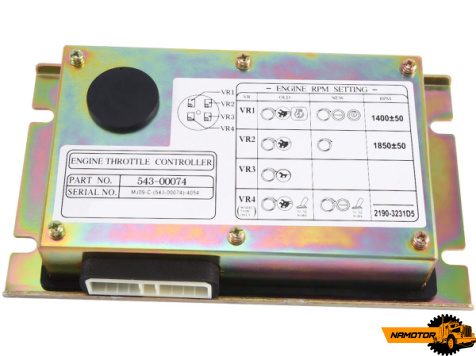 Контроллер (компьютер, мозги, ЭБУ, ECU, блок управления) дросселя Doosan Solar 420LC-V, p/n 543-00074, 300611-00004