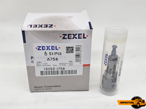 Плунжерная пара FE6. A756. 131153-7720. 131152-1756. 16760-Z9112.  ZEXEL 