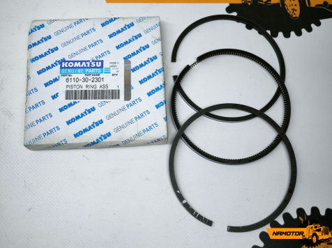 Кольца поршневые KOMATSU 4D120. SDK04-007ZZ, 33108, 6110-30-2301, 6110-30-2302, 6110-30-2303, 6110-30-2401, 6110-30-2402 (STD) original (компл 1порш)