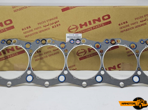 Прокладка ГБЦ HINO J08C (24V) metal. 11115-2451,11115-2481, 11115-2590, 11115-2600, 11115-2601, 11115-2650, 11115-2650A, 11115-2670, 11115-2770, 11115-2780, 11115-2870, 11115-2870A, 11115-E0090, 11115-E0200, S1111-52650 ORIGINAL