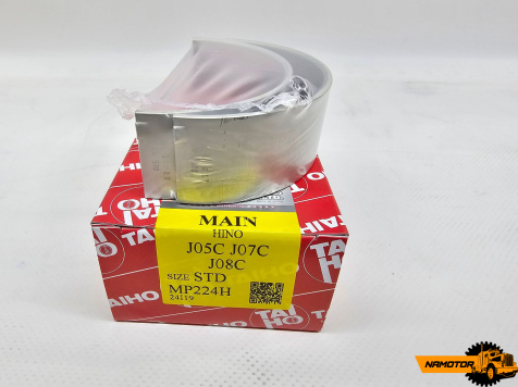 Вкладыши коренные J08C, J05C. J05E. J08E. MP224H, M1-2117GP, 11701-2310A, 11701-2160, 11701-2170, 11701-2320A, 11701-2140A, 11701-1890 (SIZE STD) (1 шейка)