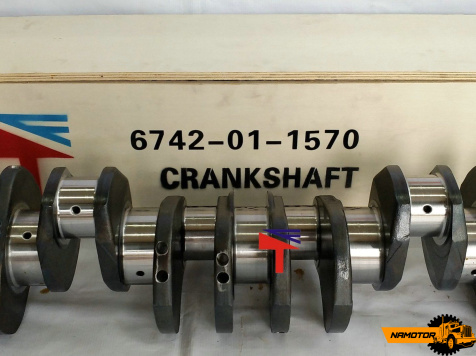 Коленвал ДВС KOMATSU 6742-01-1570 SAA6D114E-2