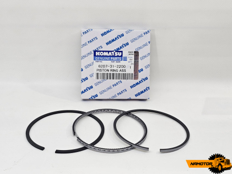 Кольца поршневые KOMATSU 4D95 6D95. 6207-31-2200. "STD" ORIGINAL. (2.5-2-4)