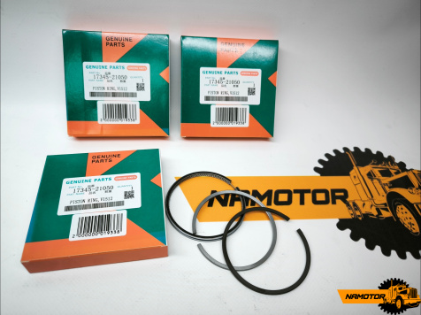 Кольца поршневые KUBOTA V1512. V1512DI. 17345-21050 (STD). D76=2,5Hk-2-5mm. Japan
