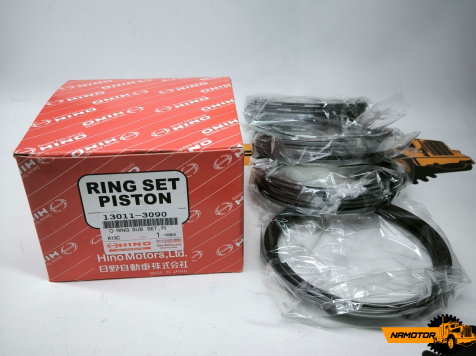 Кольца поршневые HINO K13C. K13CT. 24V. (комп-кт на двс) 130112841; 13011-2841; 130113090; 13011-3090; 130113590; 13011-3590. "STD" ORIGINAL. (D135-3.306-3.5-3.5-5mm) Japan