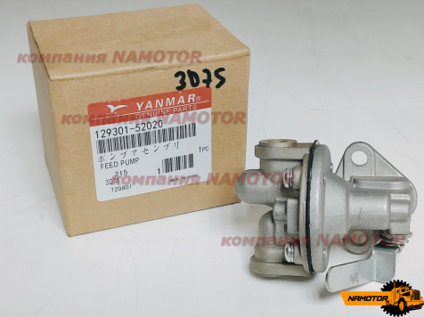 Насос топливный механический Komatsu/ Yanmar 2D68/ 3D63/ 3D66/ 3D68/ 3D72/ 3D75-1/ 3D84-1/ 3TN66/ 3TNE68/ 3T72/ 3TNA72/ 3TNE74/ 3T75HL/ 3T84/ 3TN84 129301-52020 Japan